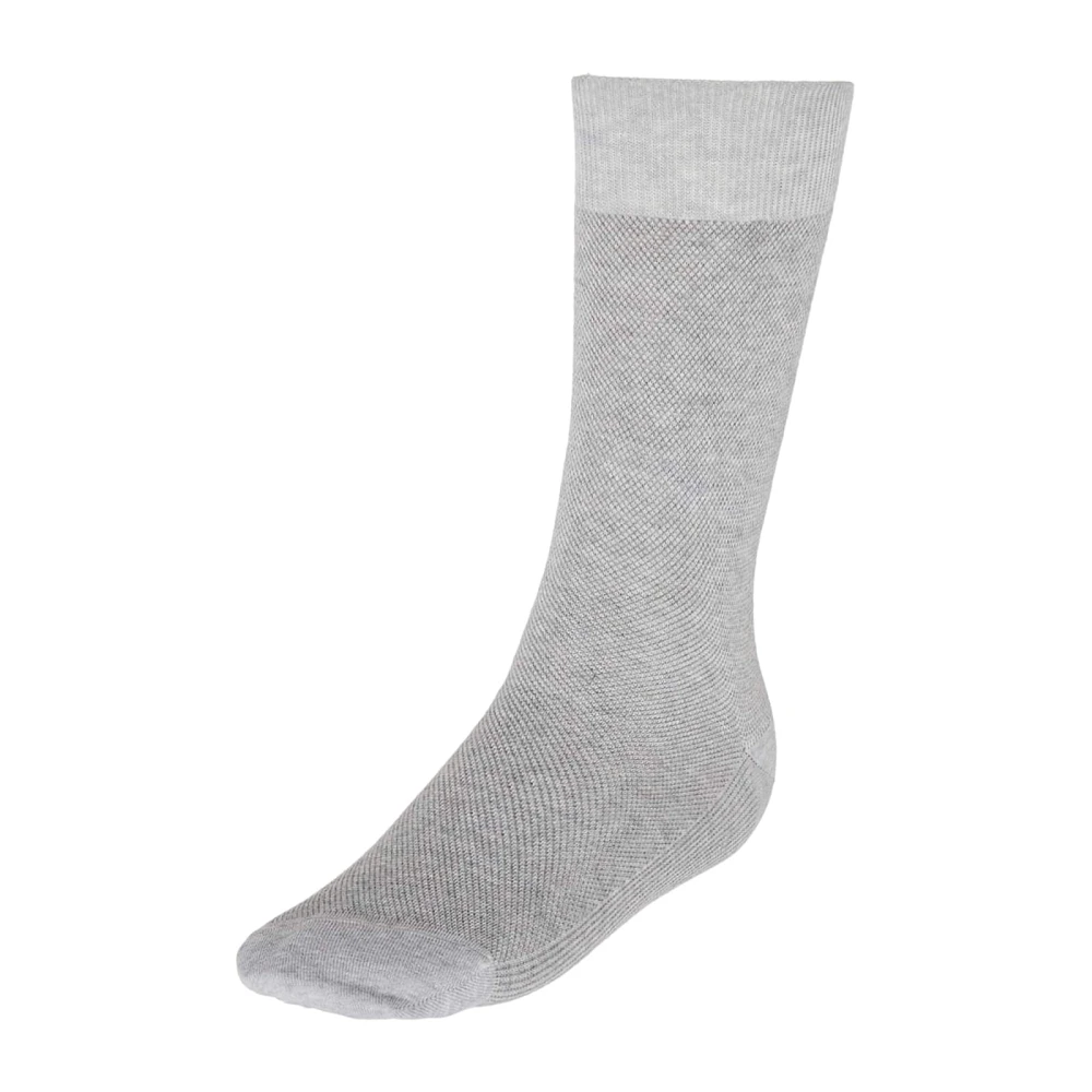 Boggi Milano Oxford Katoenen Sokken Gray Heren