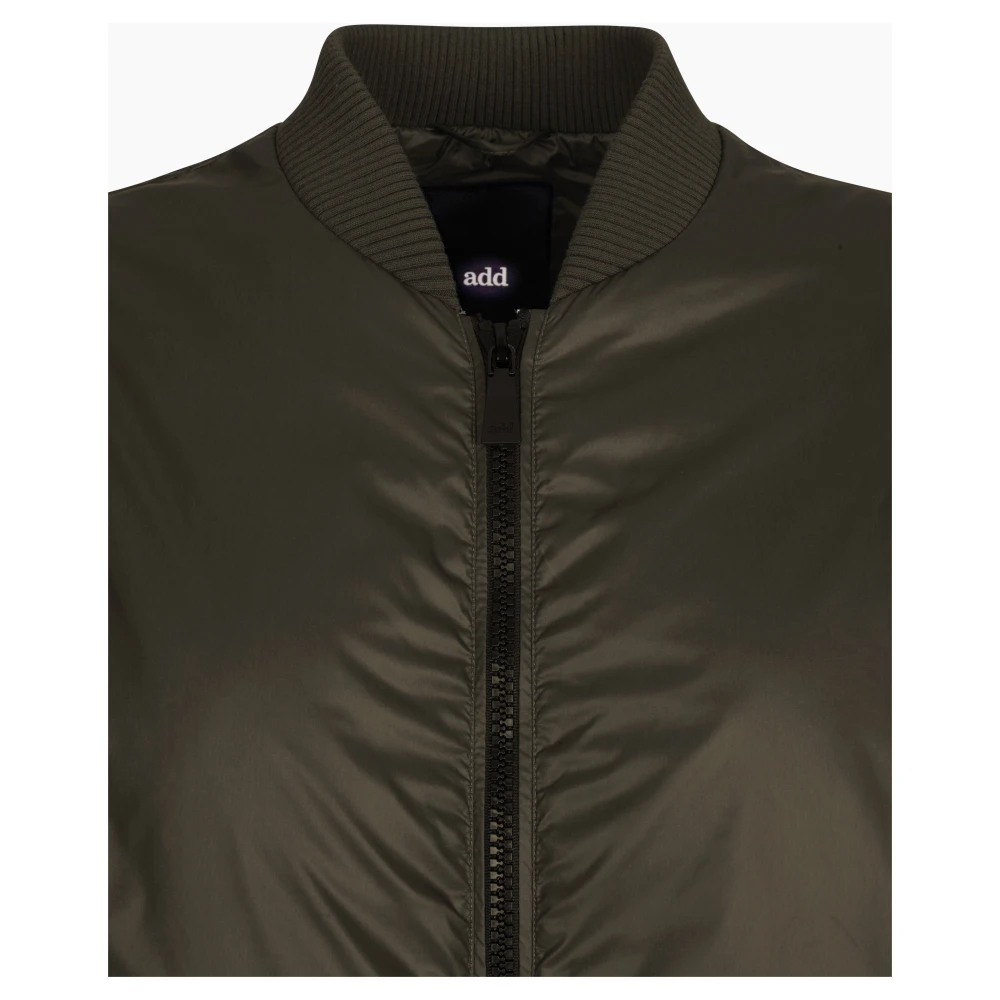 add Bomber IN Gewaxt Nylon Green Dames