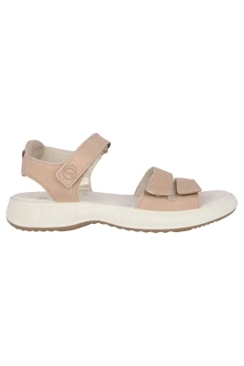 Beige Remsandal för Kvinnor