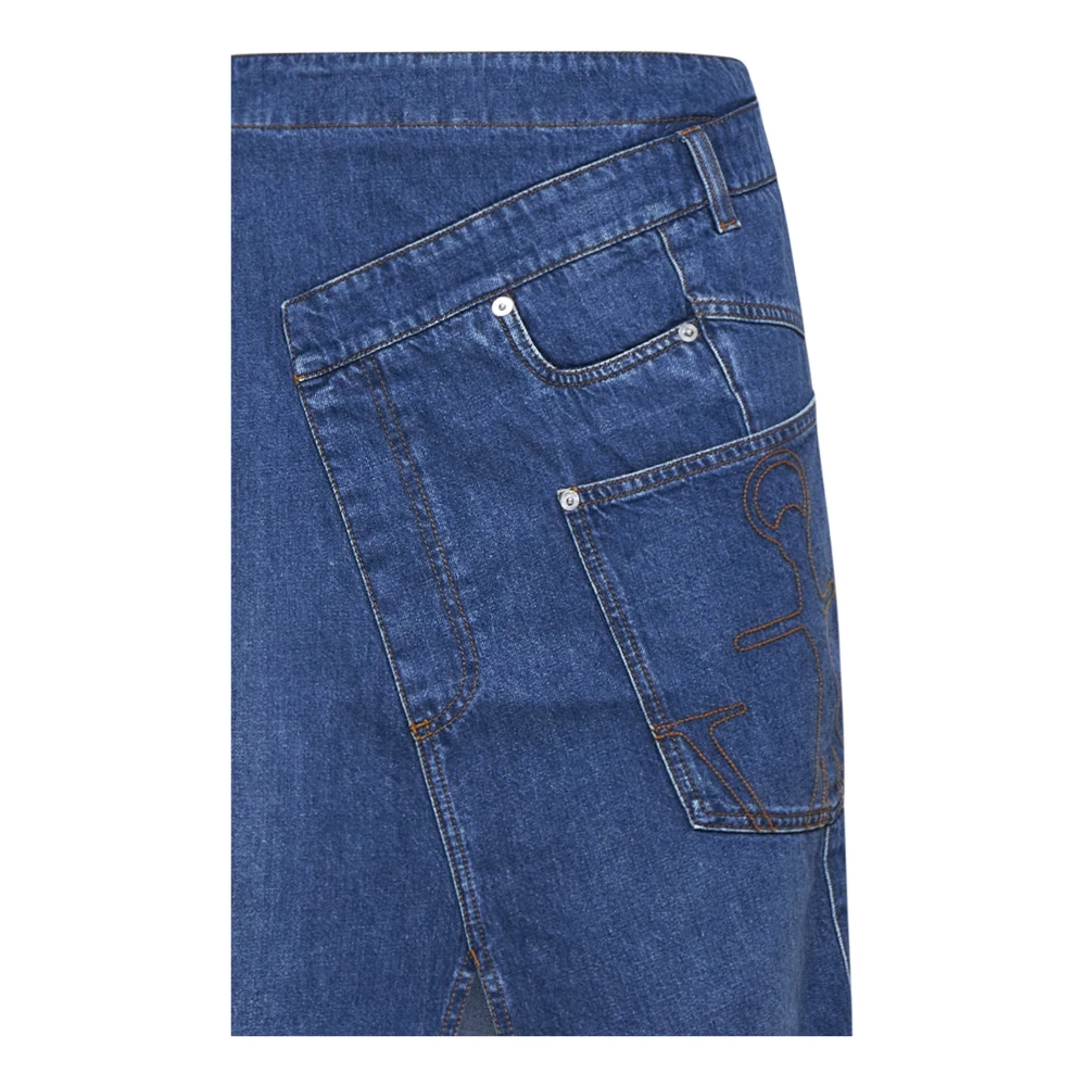 JW Anderson Blauwe A-Lijn Rok Blue Dames