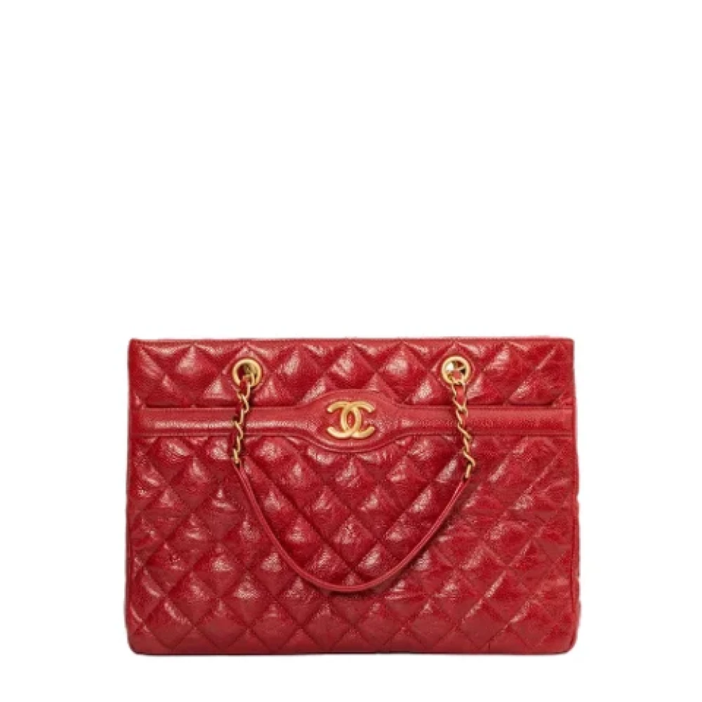 Chanel Vintage Pre-owned Leather chanel-bags Red Dames