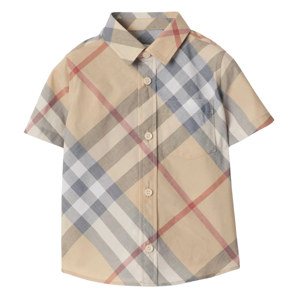 Burberry Boys Beige Kids Shirts, 2 Y, Check Shirt In