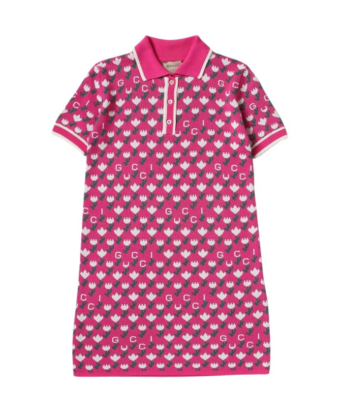 floral-knit-polo-dress
