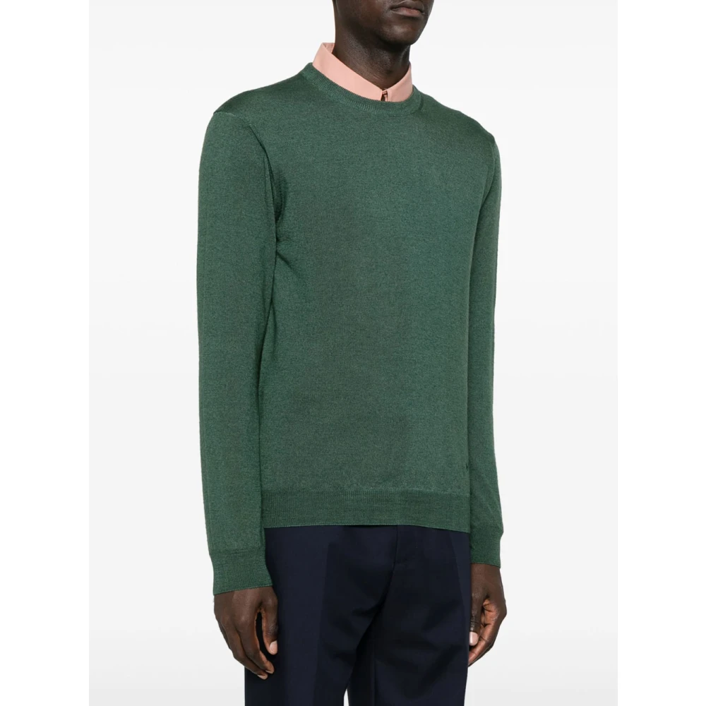 Woolrich Groene Gebreide Trui voor Mannen Green Heren