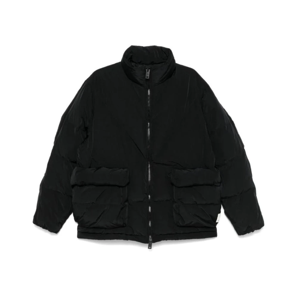 Emporio Armani Gewatteerde Zwarte Donsjas Black Dames
