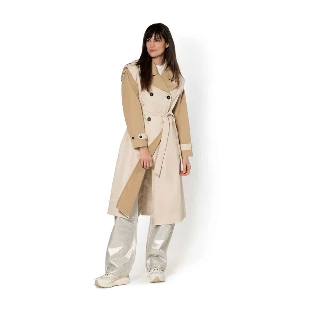 Giacomo Klassieke Trenchcoat Beige Dames