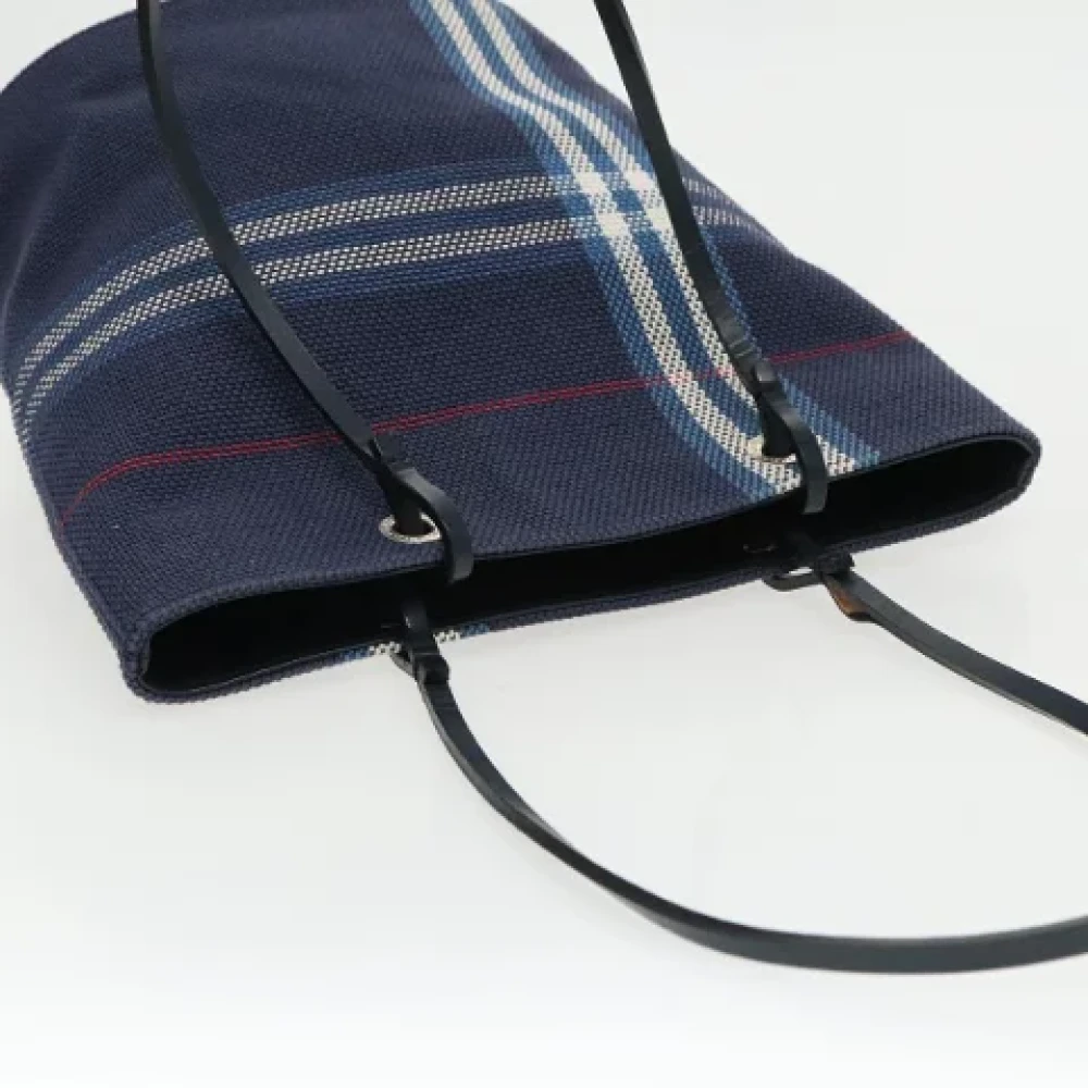 Burberry Vintage Pre-owned Canvas handbags Blue Dames
