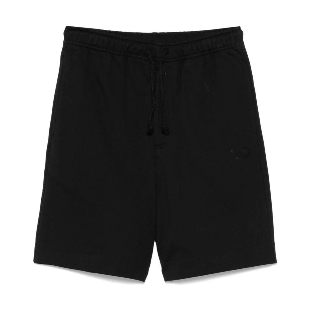 Y-3 Zwarte Shorts met Trekkoord en Ritszak Black Heren