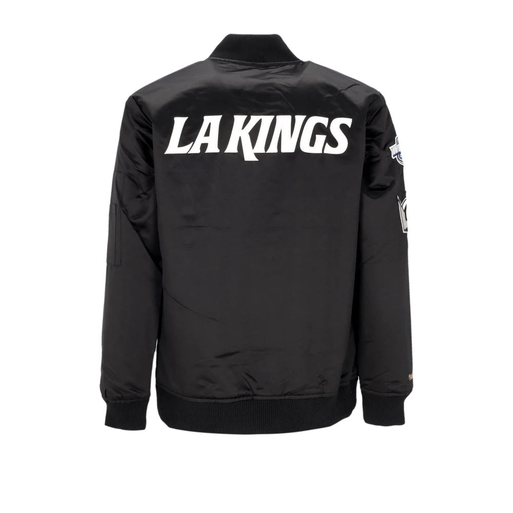 Mitchell & Ness NHL Lichtgewicht Satijnen Bomberjack Black Heren