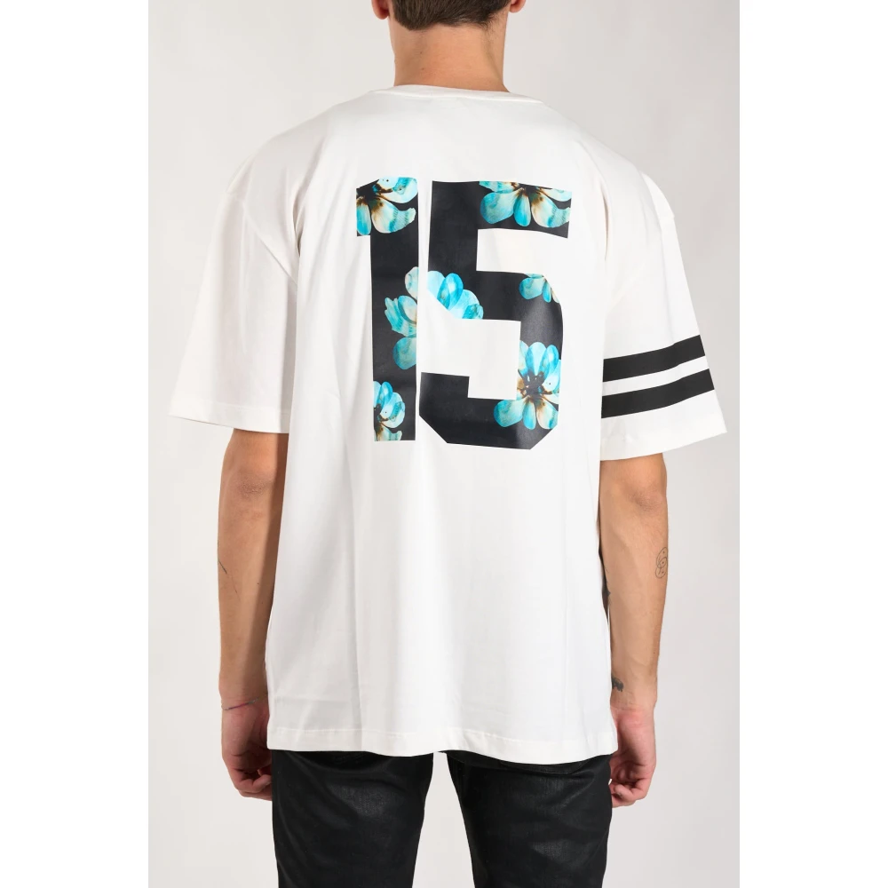 IH NOM UH NIT Katoenen T-shirt met voorlogo print White Heren