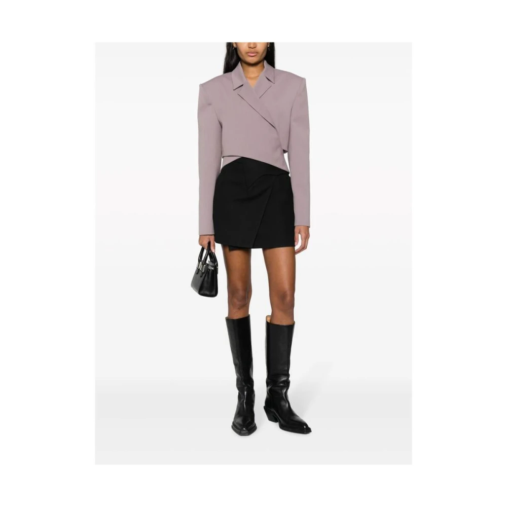 Ssheena Crossover-front Geknipte Blazer Purple Dames