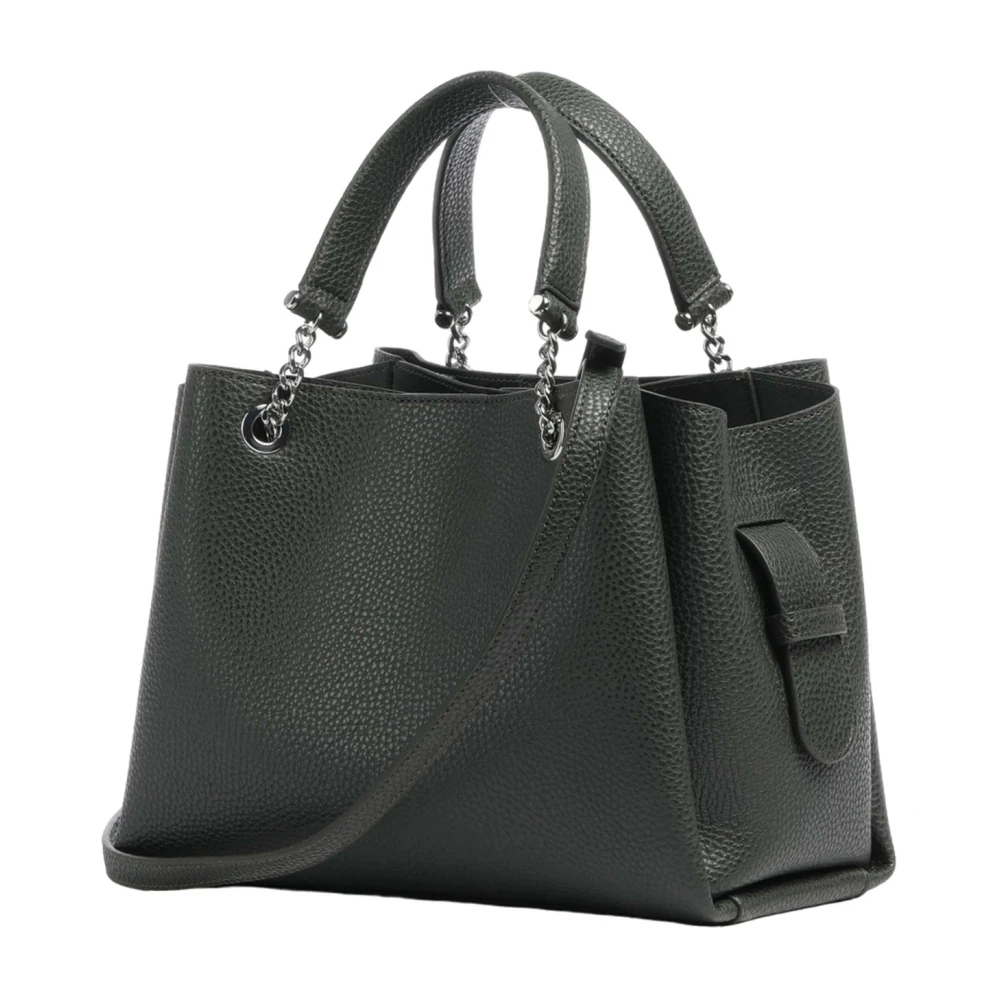Giorgio Armani Groene Synthetische Dames Schoudertas Black Dames