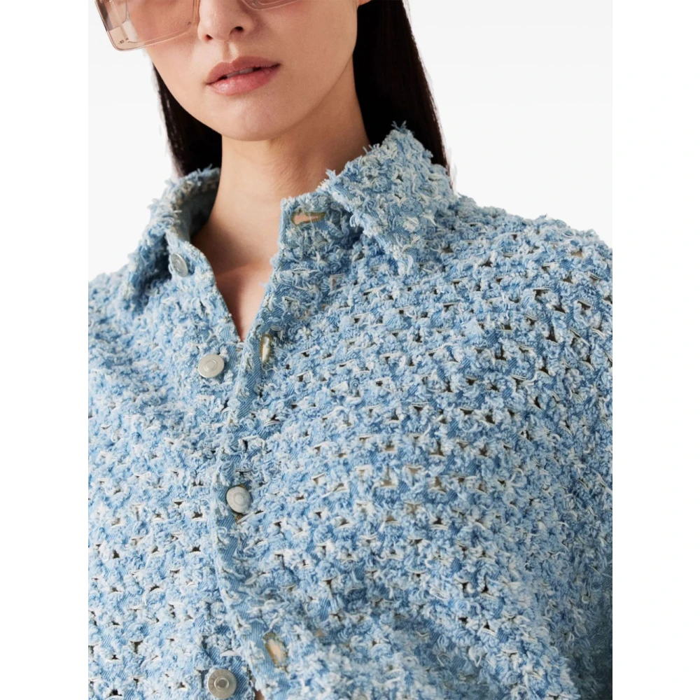 Stella Mccartney Blauwe Dameskleding Shirt Mode Stijl Blue Dames