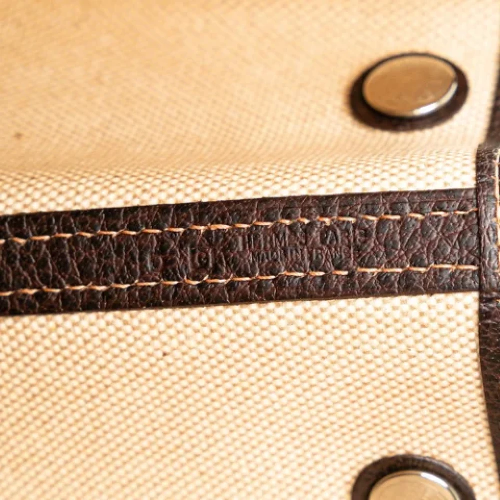 Hermès Vintage Pre-owned Canvas handbags Beige Dames
