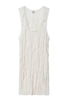 Crinkled Knit Tank