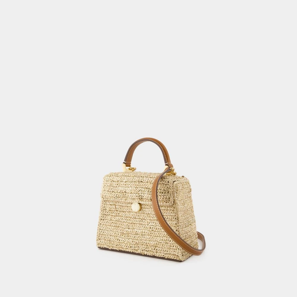 Cult Gaia Beige Raffia Crossbody Tas met Magnetische Sluiting Beige Dames