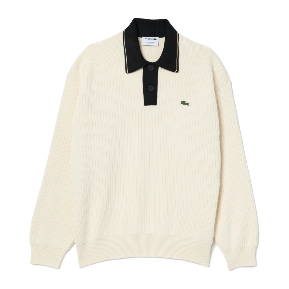 Lacoste Franse Stijl Polo Shirt Wit White Heren