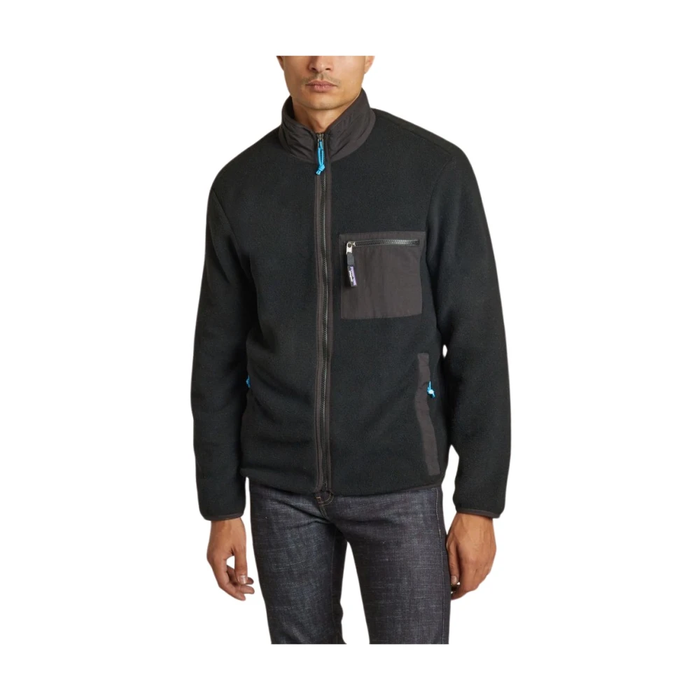 Patagonia Synch Jack Gerecycled Polyester Fleece Black Heren