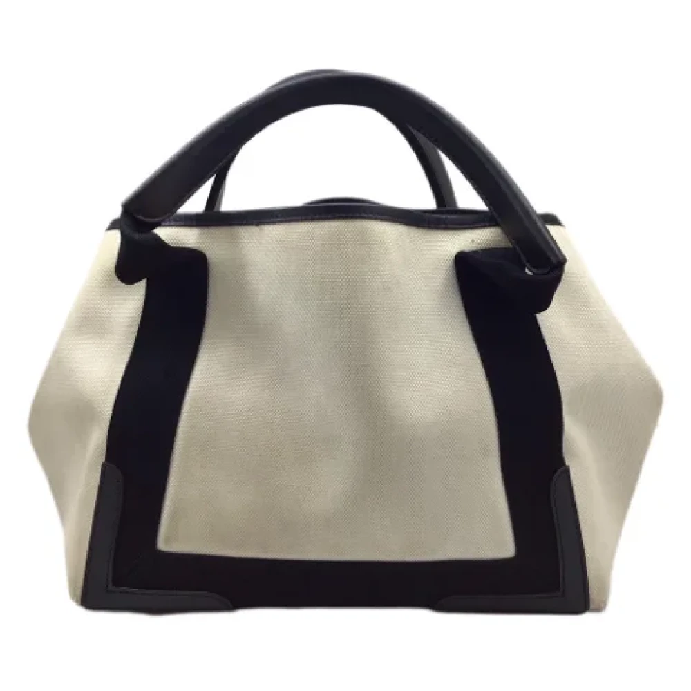Balenciaga Vintage Pre-owned Fabric balenciaga-bags Beige Dames