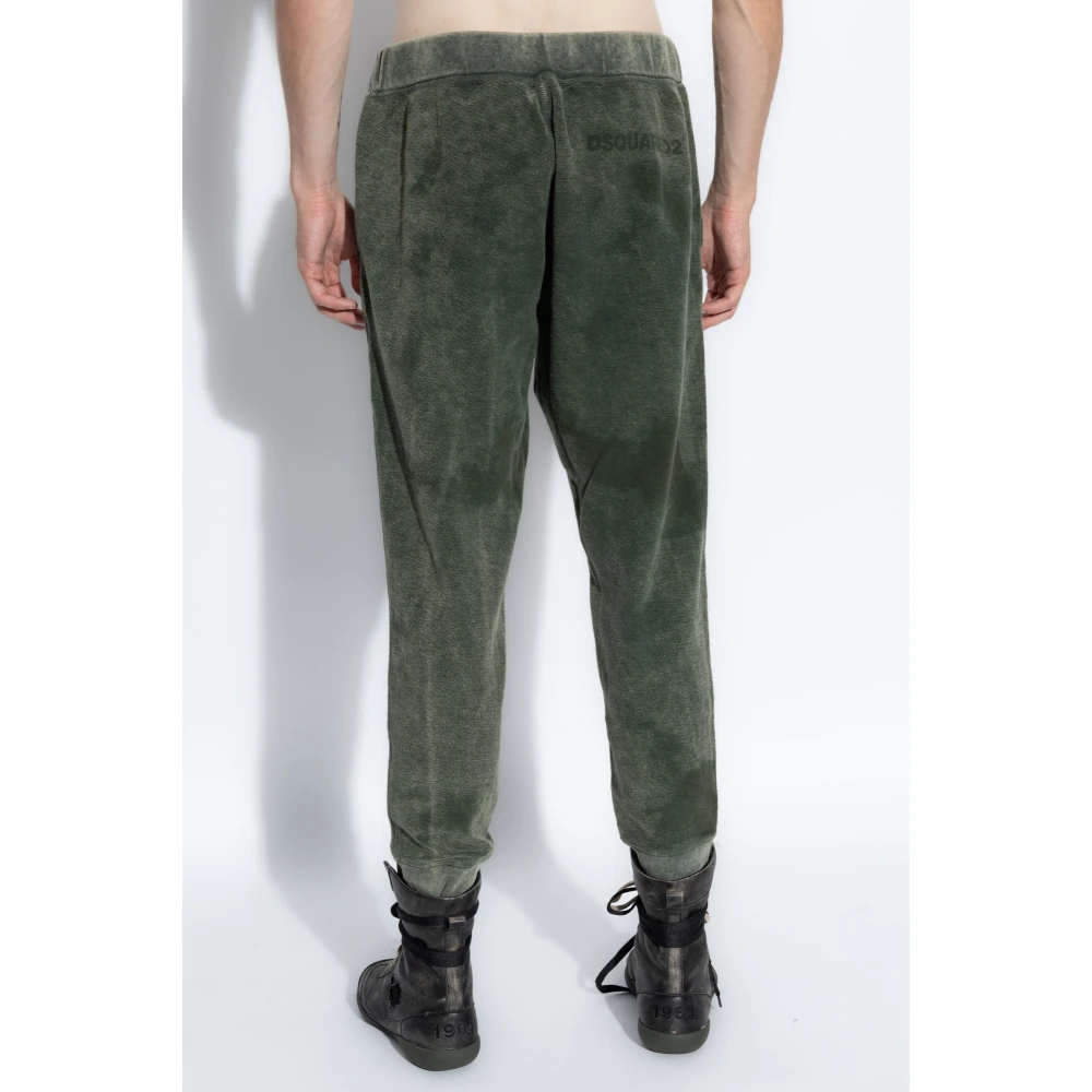 Dsquared2 Sweatpants met logo Green Heren