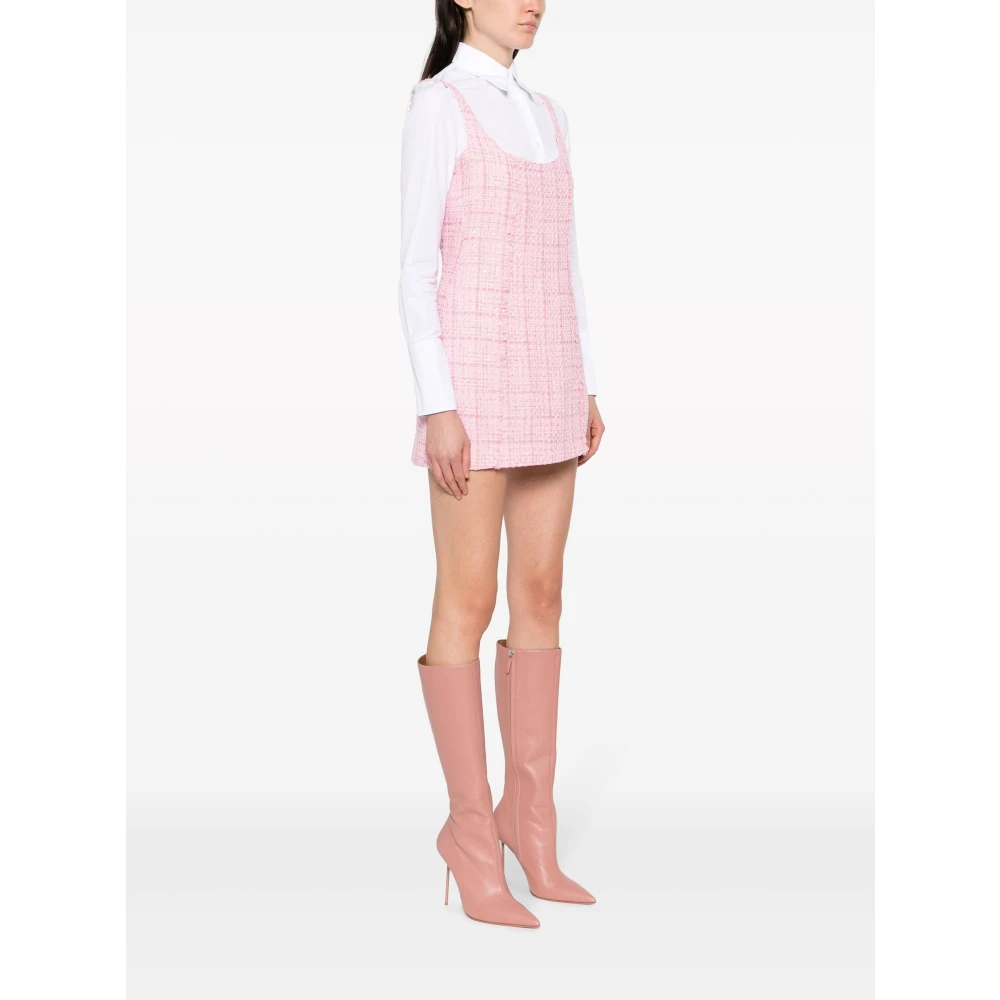 Gcds Roze Tweedklokjurk Pink Dames