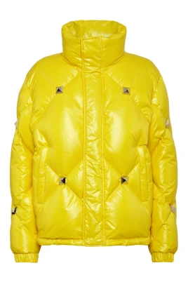 Quilted High-shine Down Jacket