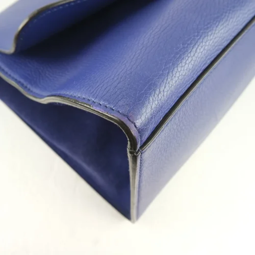 Celine Vintage Pre-owned Leather handbags Blue Dames