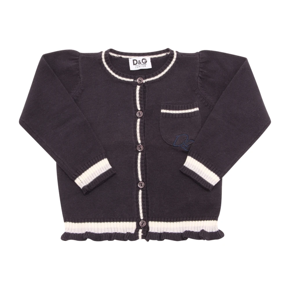Blue Cardigan Kids Sweater - Dolce & Gabbana - Modalova