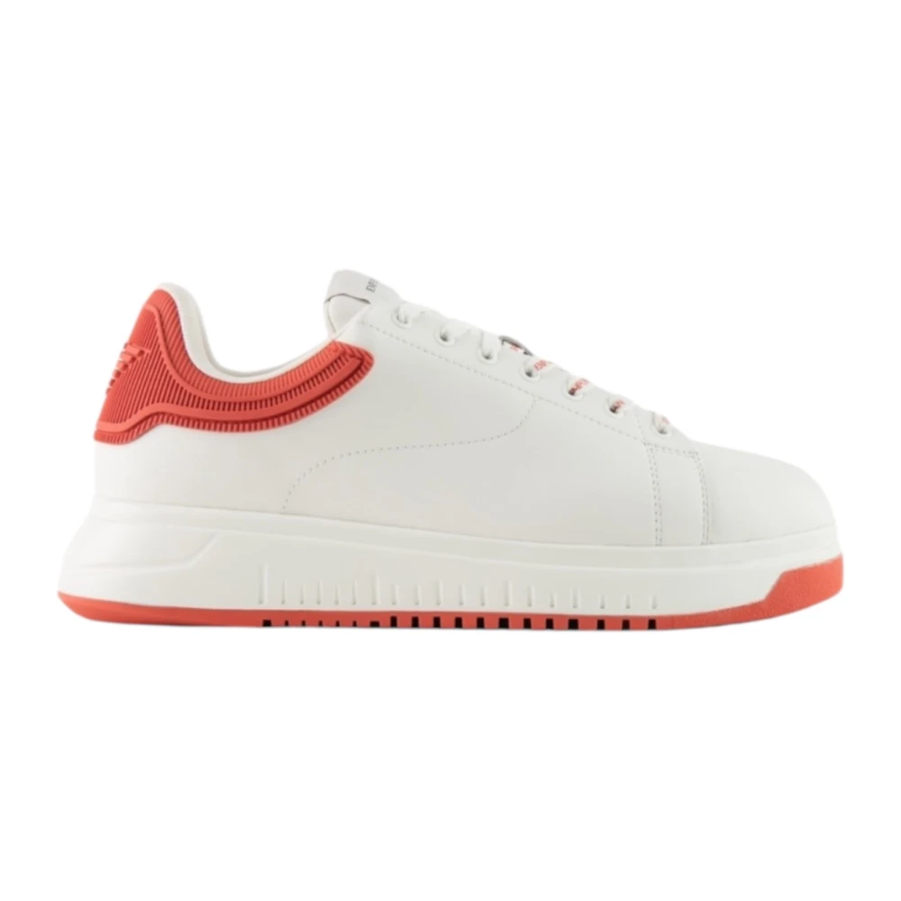 Emporio Armani Herren Weiß E Low-Top-Sneakers X4x264xn001u552
