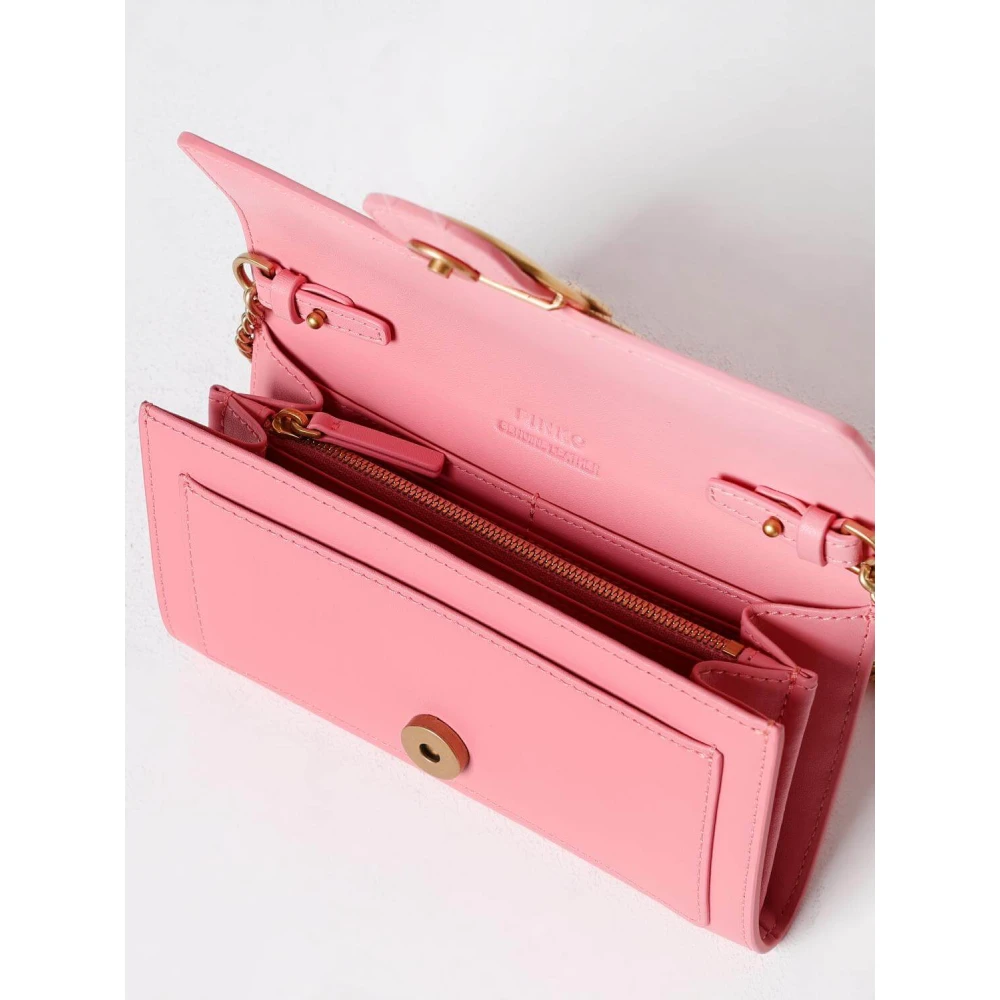 pinko Love One Wallet Fiore di Pesco Pink Dames
