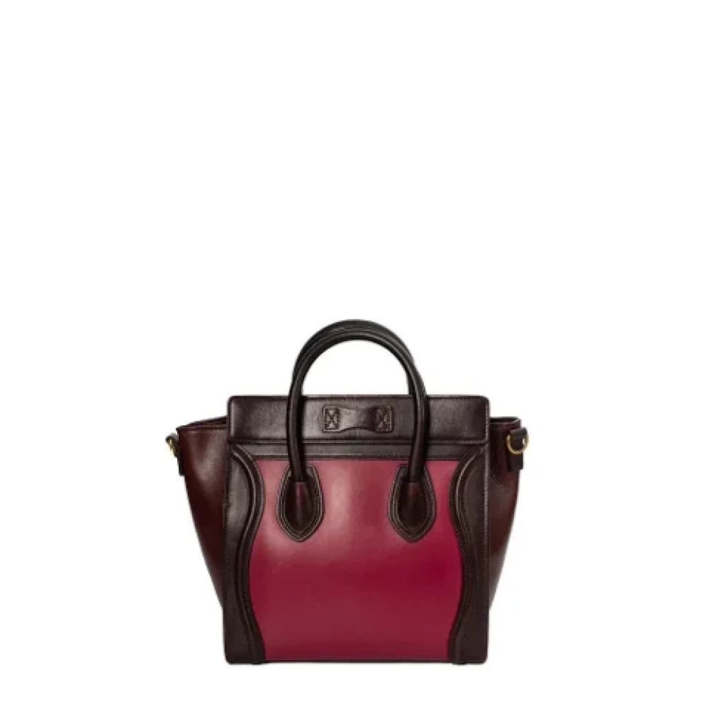 Celine Vintage Pre-owned Leather celine-bags Pink Dames