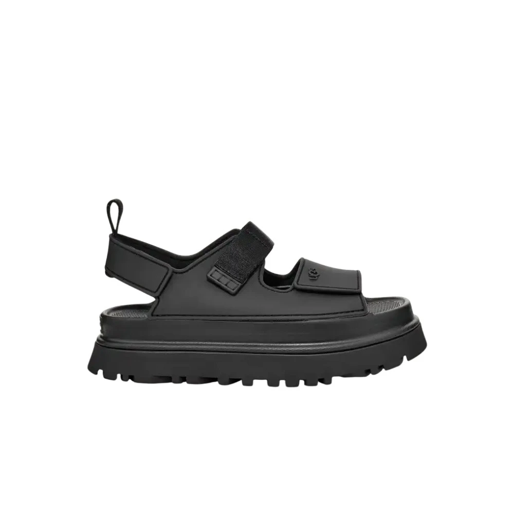 Ugg Women's Black Goldenglow Sandals - Flat Sandals - 6 Uk - Shoes
