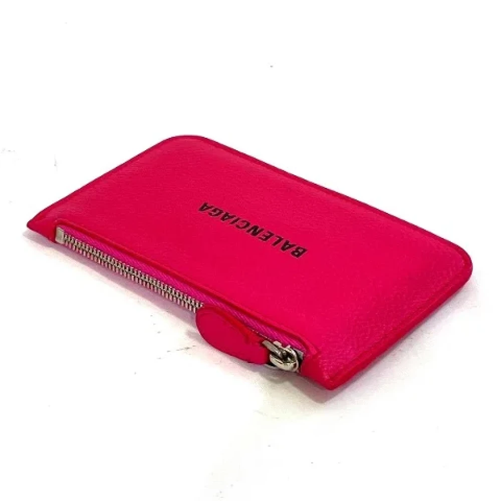 Balenciaga Vintage Pre-owned Leather wallets Pink Dames