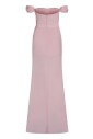 robe-en-crepe-drapee-avec-fente-laterale