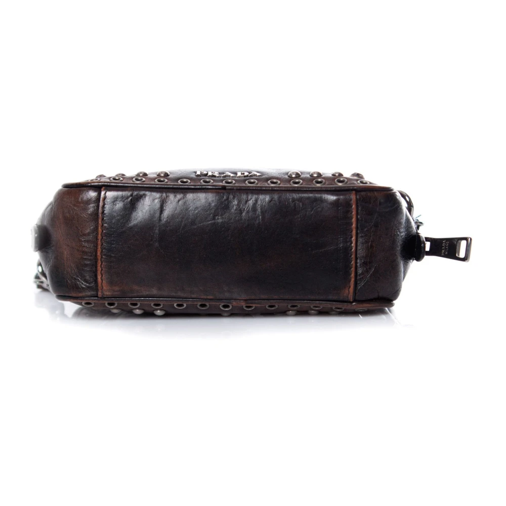 Prada Vintage Tweedehands tas Brown Dames