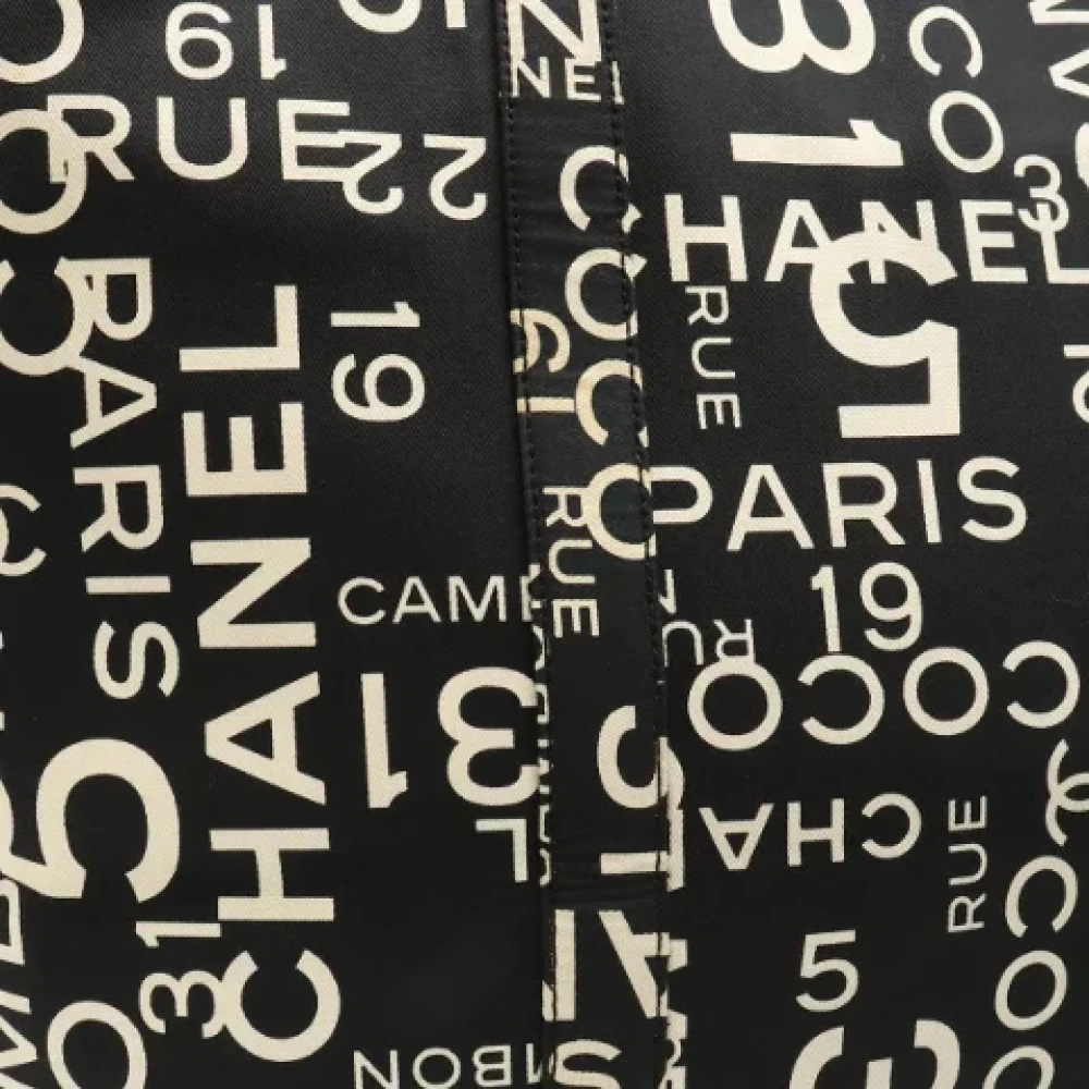 Chanel Vintage Pre-owned Canvas chanel-bags Black Dames