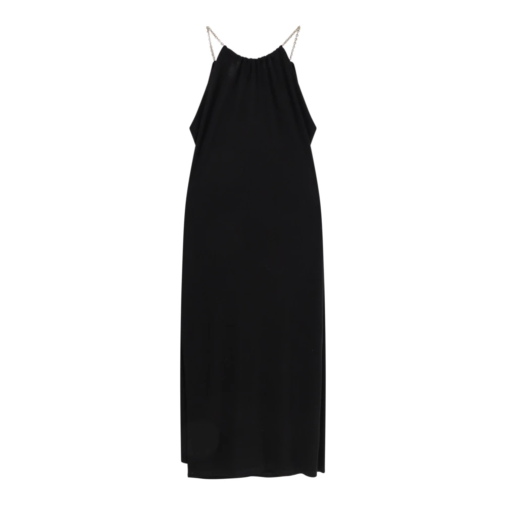 Givenchy V-Hals Midi Jurk Black Dames
