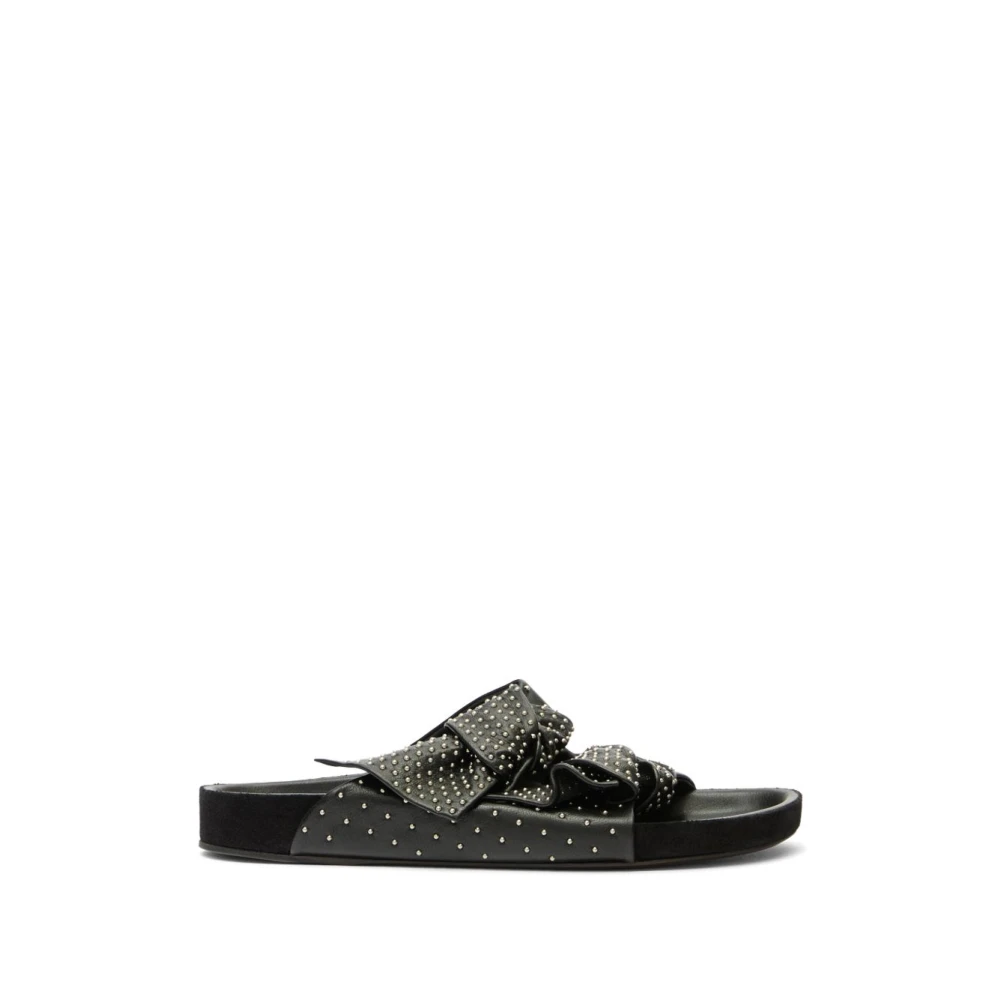 Isabel Marant Women's Black Flat Shoes Sliders, 6 Uk, Shoes