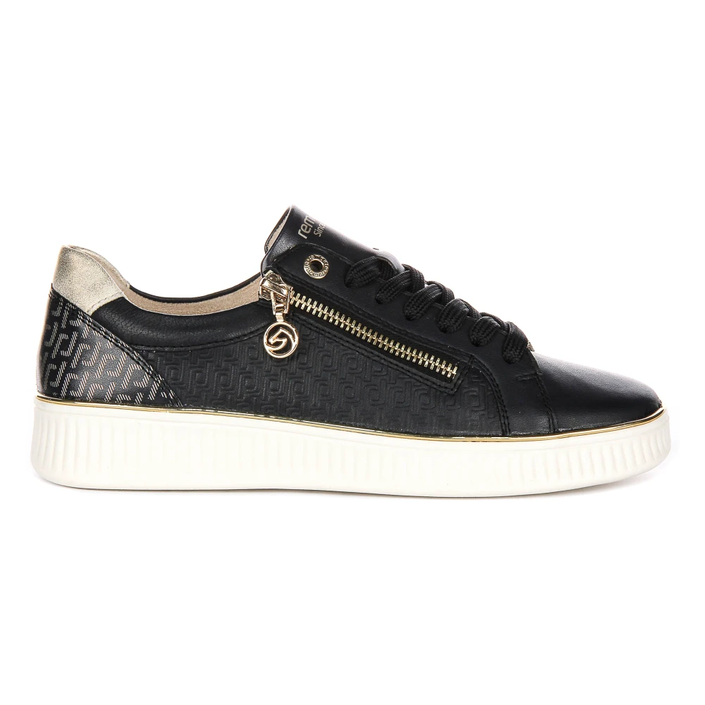 Remonte Blauwe Leren Sneakers voor Vrouwen Dames Schoenen
