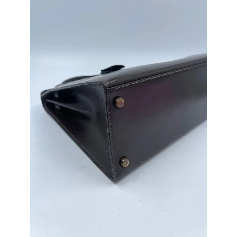 Hermès Vintage Pre-owned Leather handbags Brown Dames