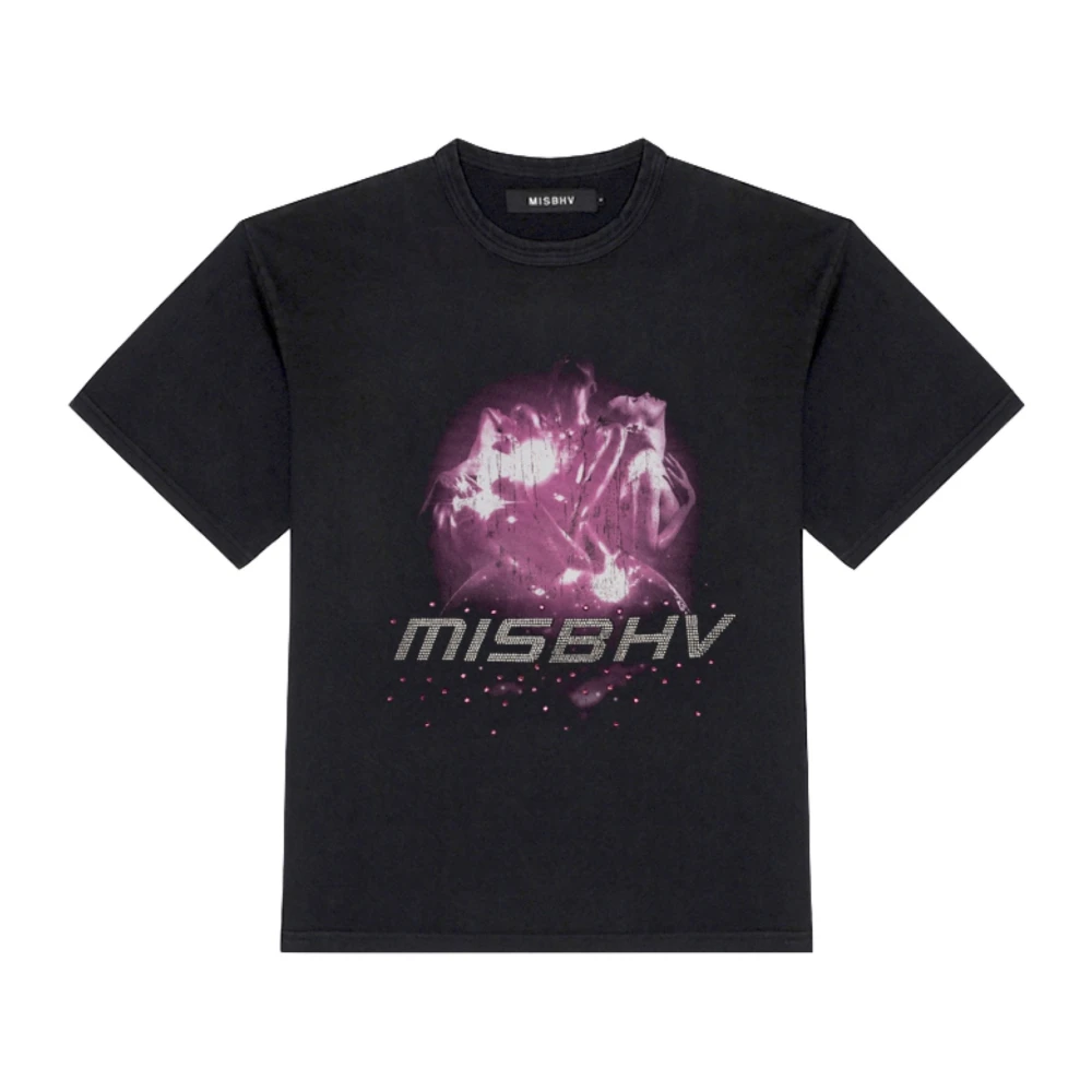 Misbhv Zwart Grafisch Print T-Shirt Black Heren