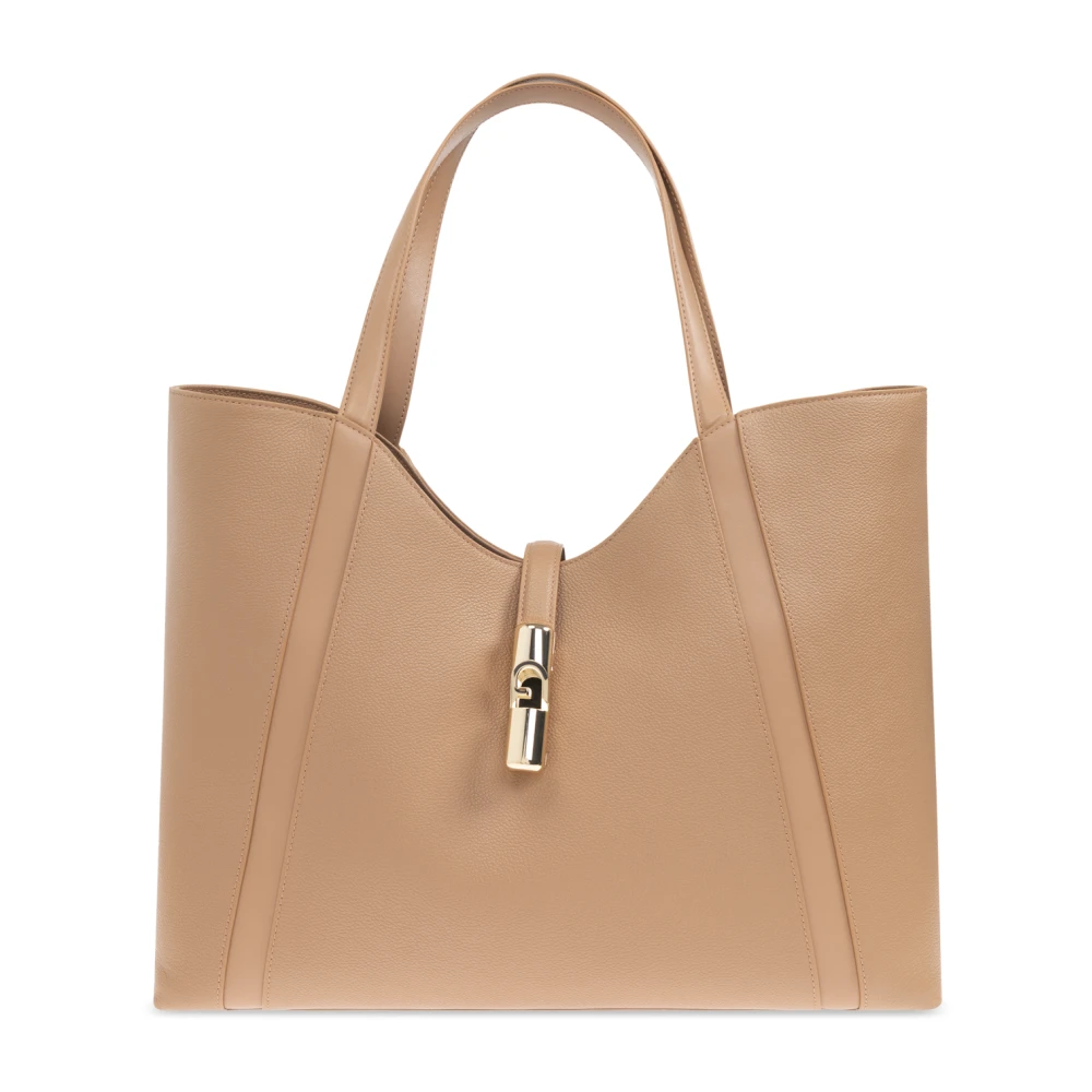 Furla Tas Goccia XL Beige Dames