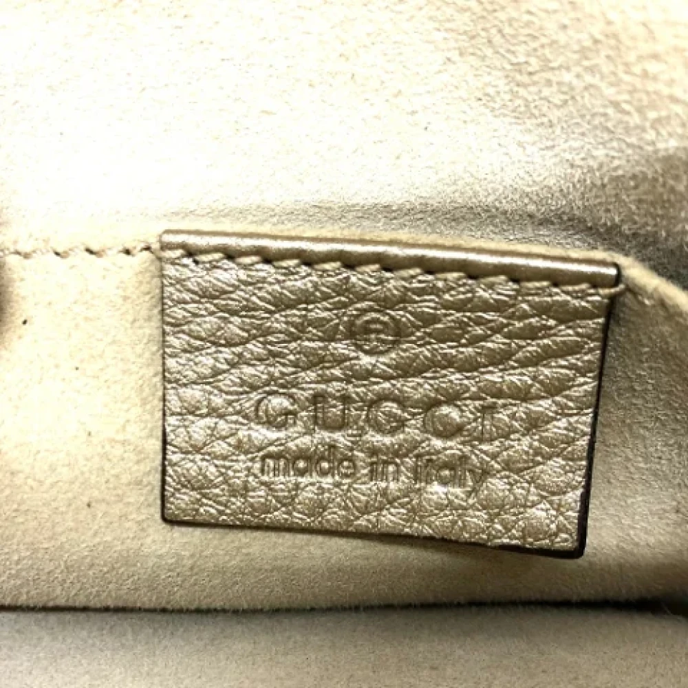 Gucci Vintage Pre-owned Leather gucci-bags Yellow Dames