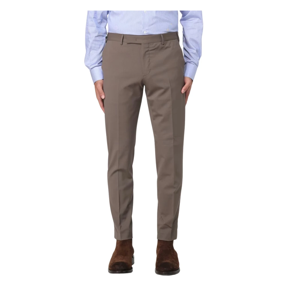 Pt Torino Men's Brown Pantalone Dieci Skinny Fondo 17