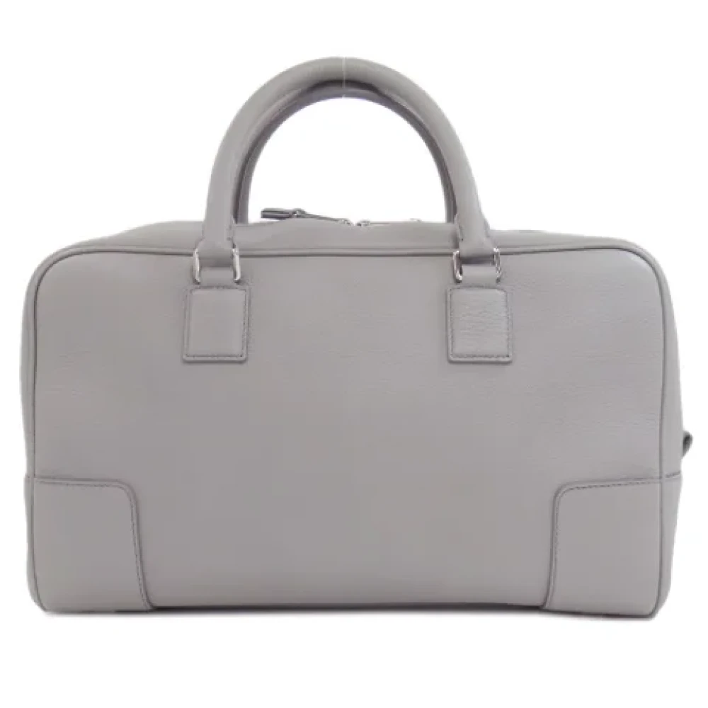 Loewe Pre-owned Leather handbags Gray Dames