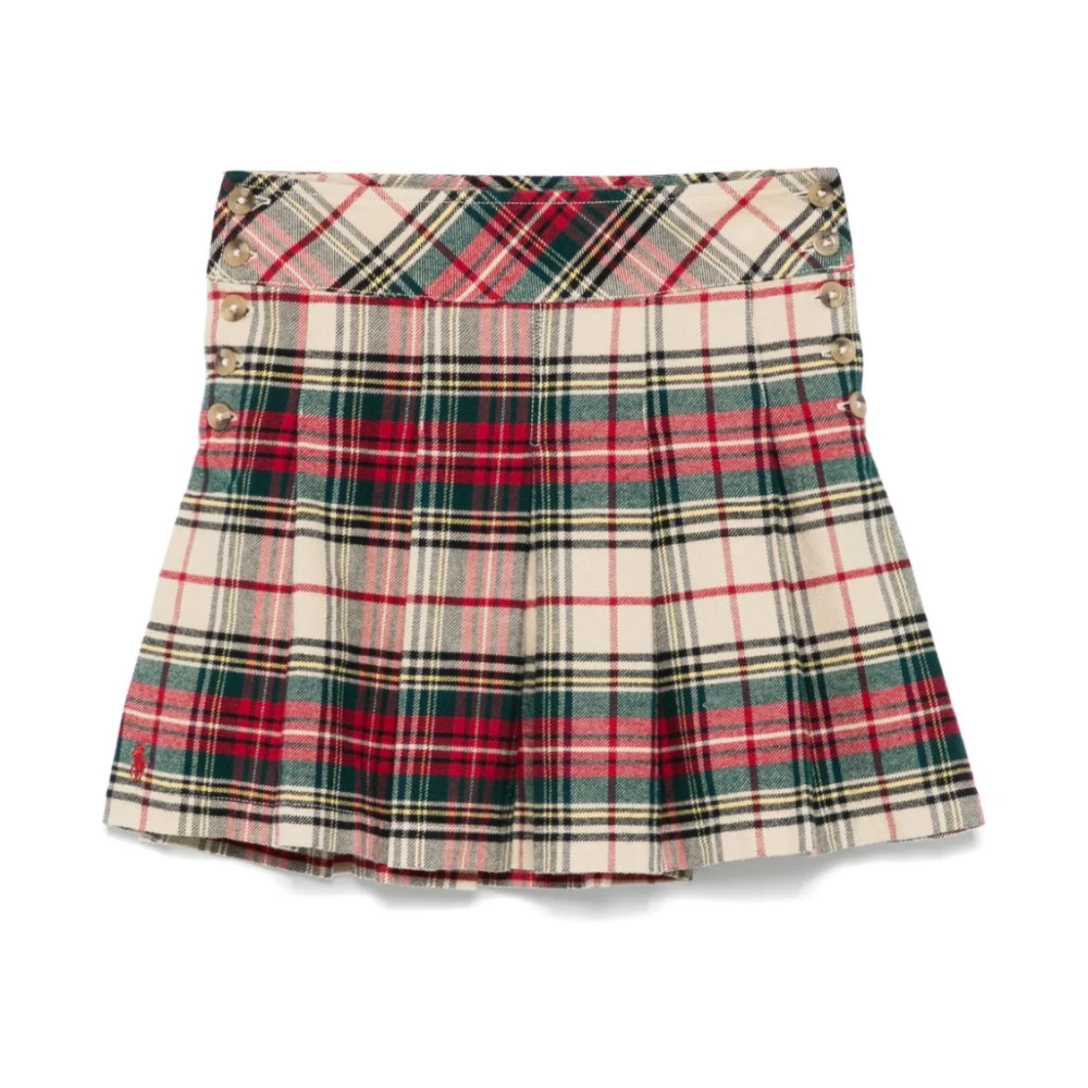 Ralph Lauren Geruite Plooirok Multicolor Dames