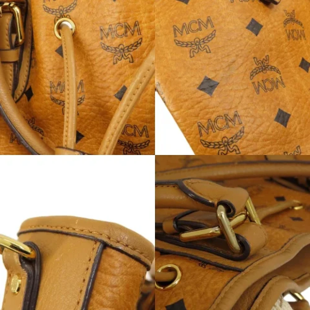 MCM Pre-owned Leather totes Brown Dames