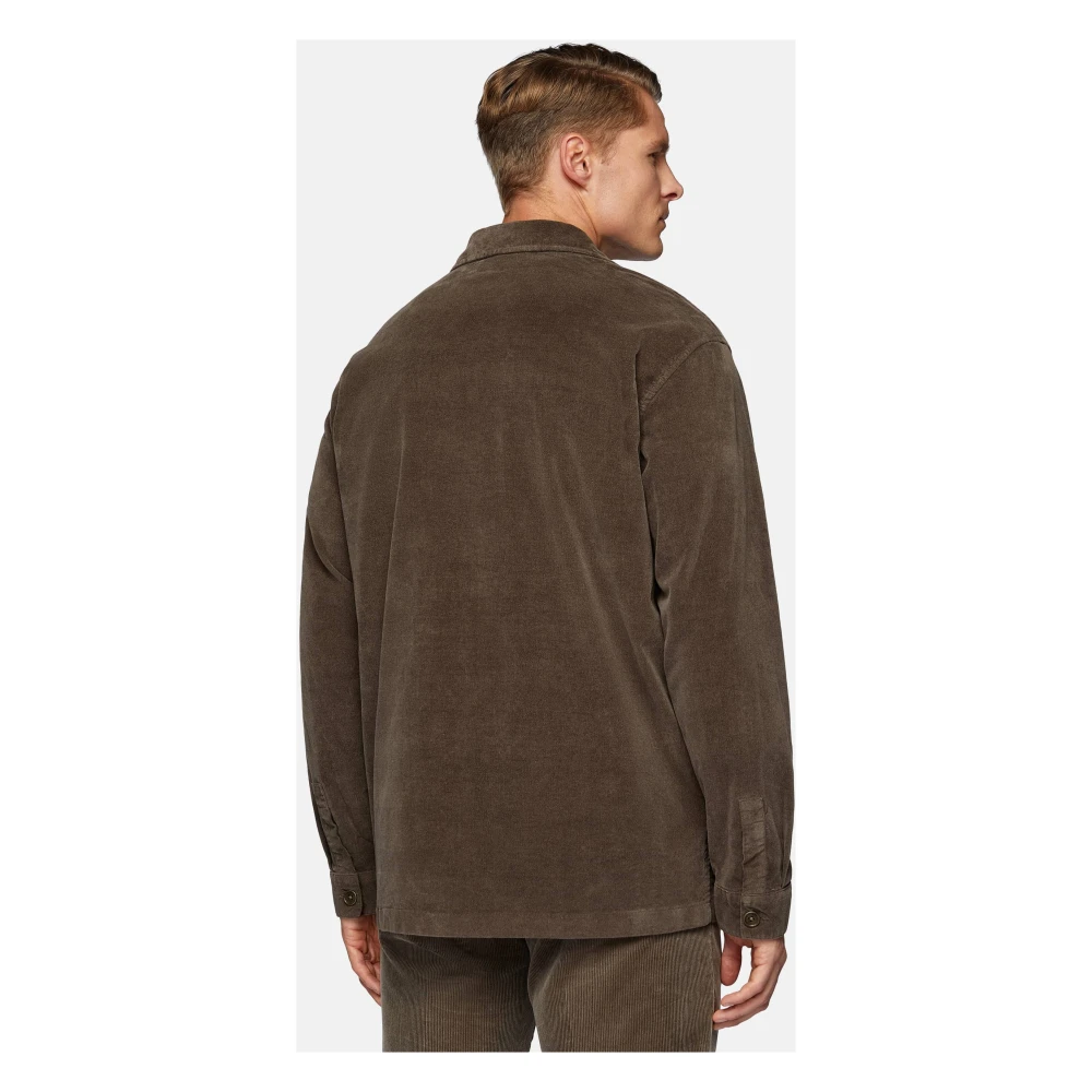 Boggi Milano Moleskine Shirt Jacket Beige Heren