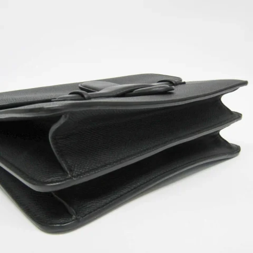 Celine Vintage Pre-owned Leather shoulder-bags Black Dames
