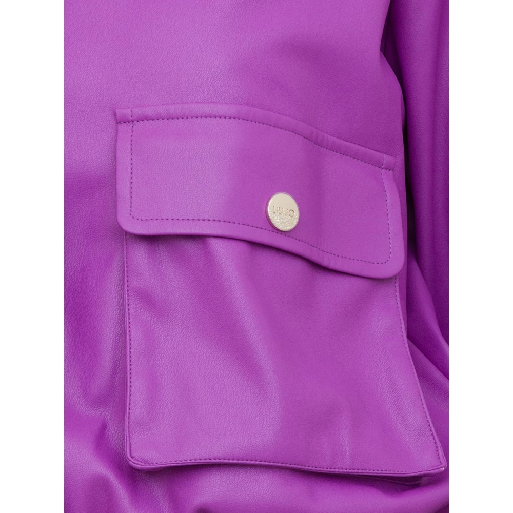 Liu Jo Paarse Coated Jas Purple Dames